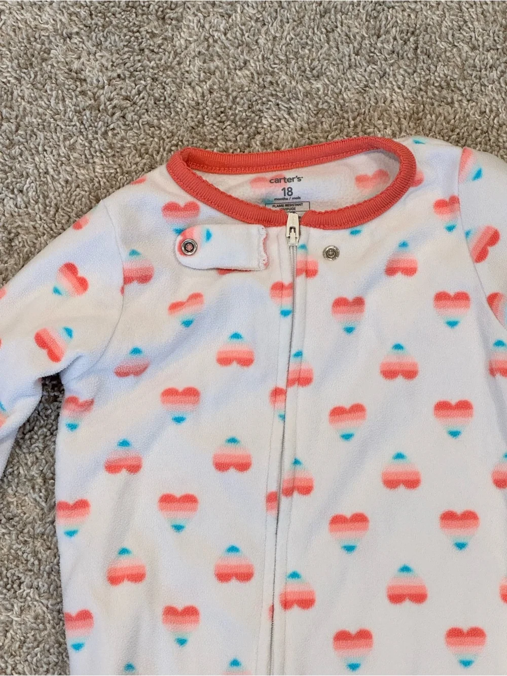 Baby Girl Fleece Footed Pajamas Bundle 18 Months Fleece Footed One-Piece Outfit